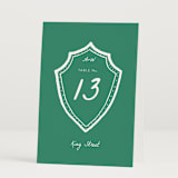 "Palm Tree Crest" - Table Numbers in Palm by Erika Firm - Folded