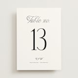 "Terra" - Table Numbers in Snow by Pixel and Hank - Front