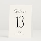 "Terra" - Table Numbers in Snow by Pixel and Hank - Folded