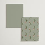 "Wedding Tapestry" - Table Numbers in Coral Fern by Chris Griffith - Back of Card Options