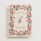 "Cherry Tomatoes" - Table Numbers in Tomato by Katharine Watson - Front
