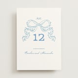 "Royalty" - Table Numbers in Capri by Creo Study - Front