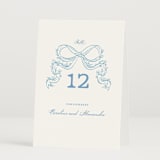 "Royalty" - Table Numbers in Capri by Creo Study - Folded