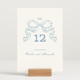 "Royalty" - Table Numbers in Capri by Creo Study - Displayed (stand not included)
