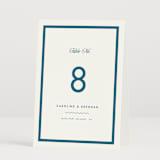 "Coast" - Table Numbers in Ocean by Kelly Schmidt - Folded