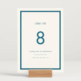 "Coast" - Table Numbers in Ocean by Kelly Schmidt - Displayed (stand not included)