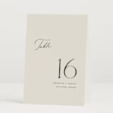 "kinkaid" - Table Numbers in Ivory by Carolyn Nicks - Folded