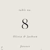 "Verde" - Table Numbers in Meadow by Petra Kern - Detail