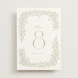 "Villa" - Table Numbers in Leaf by Kristie Kern - Front
