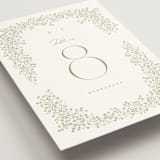 "Villa" - Table Numbers in Leaf by Kristie Kern - Detail
