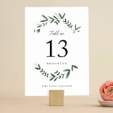 "Floral Wreath" - Table Numbers in Fresh by Kelly Schmidt - Front