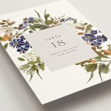 "Pressed Garden" - Table Numbers in Fall by Grace Kreinbrink - Detail
