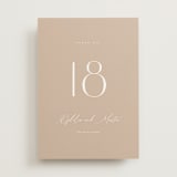 "Ophelia" - Table Numbers in Dusty Rose by Kelly Schmidt - Front