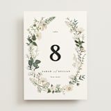"Lilac Bloom" - Table Numbers in Opal by Susan Moyal - Front