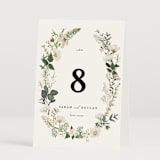 "Lilac Bloom" - Table Numbers in Opal by Susan Moyal - Folded