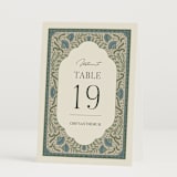"Century" - Table Numbers in Robins Egg by Jen Owens - Folded