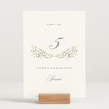"Monogrammed" - Table Numbers in Spring by Petra Kern - Displayed (stand not included)