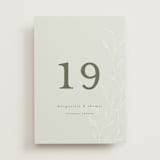 "tortina" - Table Numbers in Aqua Mist by chocomocacino - Front