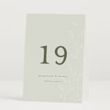 "tortina" - Table Numbers in Aqua Mist by chocomocacino - Folded