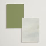 "Countryside" - Table Numbers in Emerald by Petra Kern - Back of Card Options