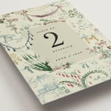 "Chinoiserie" - Table Numbers in Nouvelle by Sumak Studio - Detail