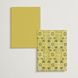 "Coastal Drift" - Table Numbers in Caribbean Citrus by Pixel and Hank - Back of Card Options