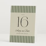 "holiday ribbon" - Table Numbers in Ruby by Jackie Crawford - Folded