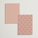 "Ribbonly Frame" - Table Numbers in Blush by Itsy Belle Studio - Back of Card Options