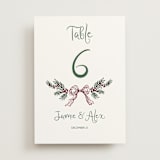"Holidays ink doodles" - Table Numbers in Enchanted Holiday by Cass Loh - Front