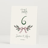 "Holidays ink doodles" - Table Numbers in Enchanted Holiday by Cass Loh - Folded