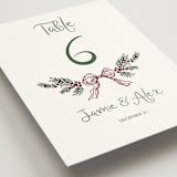 "Holidays ink doodles" - Table Numbers in Enchanted Holiday by Cass Loh - Detail