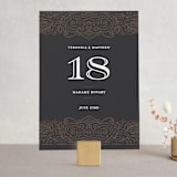 "Eternal Love" - Table Numbers in Dark Chocolate by Laura Bolter - Front
