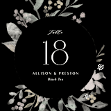 "Enchanted fields" - Table Numbers in Noir by Jennifer Wick - Detail