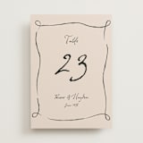 "tablescape drawing" - Table Numbers in Black Dahlia by Cass Loh - Front