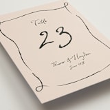 "tablescape drawing" - Table Numbers in Black Dahlia by Cass Loh - Detail