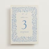 "Florals" - Table Numbers in Sky by Dana Duricekova - Front