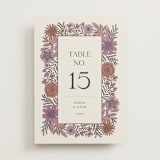 "Fleur" - Table Numbers in Sangria by Jen Owens - Front