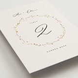 "delicate florals" - Table Numbers in Snow by Lori Wemple - Detail