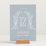 "Hartford" - Table Numbers in Powder by Erin L. Wilson - Displayed (stand not included)