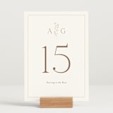 "kouignette" - Table Numbers in Chiffon by chocomocacino - Displayed (stand not included)