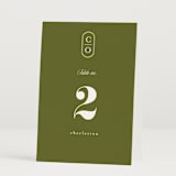"Garland Monogram" - Table Numbers in Summer by Angela Marzuki - Folded