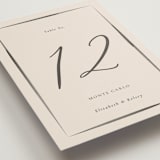 "Bow" - Table Numbers in Tuxedo by Corinne Malesic - Detail