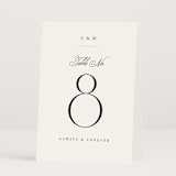 "Conley" - Table Numbers in Leaf by Kristie Kern - Folded