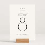 "Conley" - Table Numbers in Leaf by Kristie Kern - Displayed (stand not included)