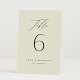 "Glide" - Table Numbers in Porcelain by Jennifer Postorino - Folded