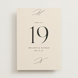 "Infinite" - Table Numbers in Ivory by Angela Thompson - Front