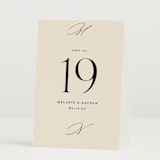 "Infinite" - Table Numbers in Ivory by Angela Thompson - Folded