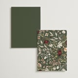 "fleur sauvage" - Table Numbers in Vert by Erin Deegan - Back of Card Options