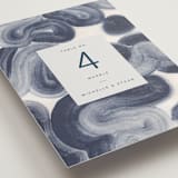 "meanders" - Table Numbers in Ocean by Sumak Studio - Detail