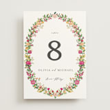 "Meadow Love" - Table Numbers in Tropical by Susan Moyal - Front